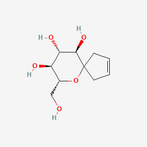 molecular formula C10H16O5 B11886121 (7R,8S,9S,10R)-7-(Hydroxymethyl)-6-oxaspiro[4.5]dec-2-ene-8,9,10-triol 