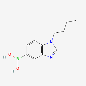 molecular formula C11H15BN2O2 B11886127 (1-Butyl-1H-benzo[d]imidazol-5-yl)boronic acid 