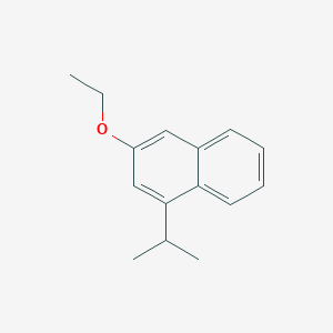 molecular formula C15H18O B11886136 3-Ethoxy-1-isopropylnaphthalene 