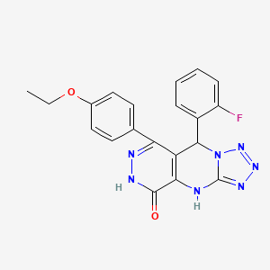 8-(4-Ethoxyphenyl)-9-(2-fluorophenyl)-4,9-dihydrotetrazolo[1',5':1,2]pyrimido[4,5-d]pyridazin-5-ol