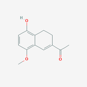 1-(5-Hydroxy-8-methoxy-3,4-dihydronaphthalen-2-yl)ethan-1-one