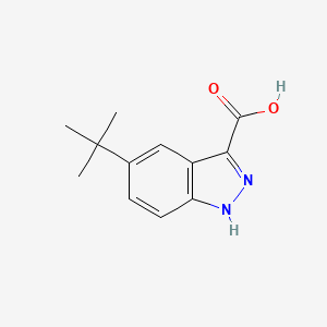 molecular formula C12H14N2O2 B11886209 5-(tert-Butyl)-1H-indazole-3-carboxylic acid 