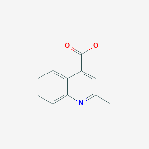 molecular formula C13H13NO2 B11886250 Methyl 2-ethylquinoline-4-carboxylate 