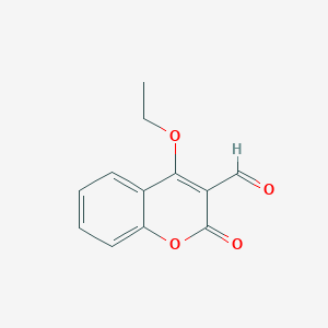 molecular formula C12H10O4 B11886262 4-Ethoxy-2-oxo-2H-chromene-3-carbaldehyde 