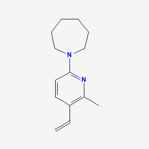 molecular formula C14H20N2 B11886308 1-(6-Methyl-5-vinylpyridin-2-yl)azepane 