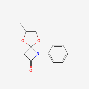 6-Methyl-1-phenyl-5,8-dioxa-1-azaspiro[3.4]octan-2-one