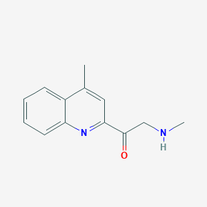 2-(Methylamino)-1-(4-methylquinolin-2-yl)ethanone