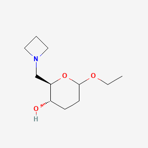 (2R,3S)-2-(Azetidin-1-ylmethyl)-6-ethoxytetrahydro-2H-pyran-3-ol