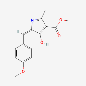 methyl 5-(4-methoxybenzylidene)-2-methyl-4-oxo-4,5-dihydro-1H-pyrrole-3-carboxylate