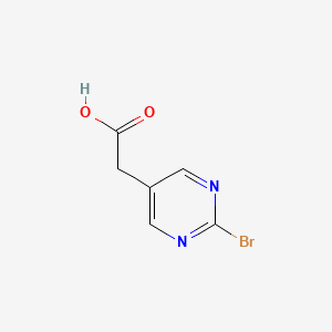 molecular formula C6H5BrN2O2 B11886676 2-(2-Bromopyrimidin-5-yl)acetic acid 