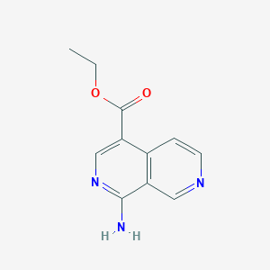 Ethyl 1-amino-2,7-naphthyridine-4-carboxylate