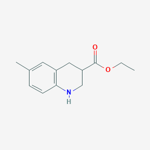 molecular formula C13H17NO2 B11886740 Ethyl 6-methyl-1,2,3,4-tetrahydroquinoline-3-carboxylate 