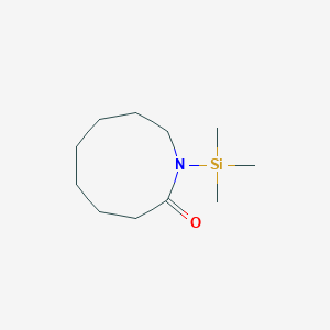 molecular formula C11H23NOSi B11886796 1-(Trimethylsilyl)azonan-2-one CAS No. 14468-91-8