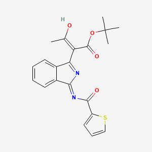 molecular formula C21H20N2O4S B1188681 tert-butyl 3-oxo-2-{3-[(2-thienylcarbonyl)amino]-1H-isoindol-1-ylidene}butanoate 