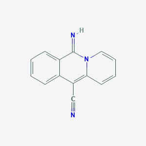 molecular formula C14H9N3 B11886894 6-Imino-6H-pyrido[1,2-B]isoquinoline-11-carbonitrile CAS No. 66749-71-1