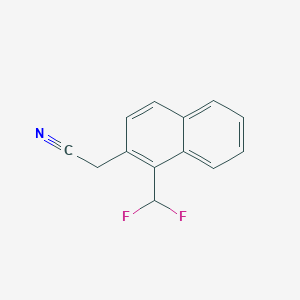 molecular formula C13H9F2N B11886978 1-(Difluoromethyl)naphthalene-2-acetonitrile 