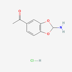 1-(2-Aminobenzo[d][1,3]dioxol-5-yl)ethanone hydrochloride