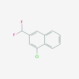 molecular formula C11H7ClF2 B11887030 1-Chloro-3-(difluoromethyl)naphthalene 