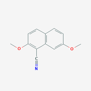 molecular formula C13H11NO2 B11887055 2,7-Dimethoxy-1-naphthonitrile 