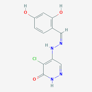2,4-Dihydroxybenzaldehyde (5-chloro-6-oxo-1,6-dihydropyridazin-4-yl)hydrazone