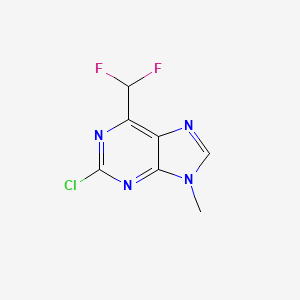 2-Chloro-6-(difluoromethyl)-9-methyl-9H-purine