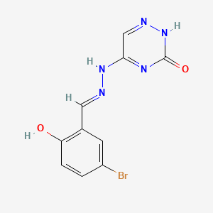 5-Bromo-2-hydroxybenzaldehyde (3-oxo-2,3-dihydro-1,2,4-triazin-5-yl)hydrazone