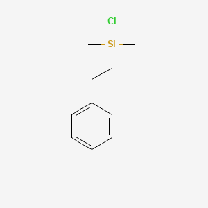 molecular formula C11H17ClSi B11887333 Chlorodimethyl(4-methylphenethyl)silane 