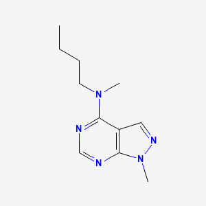 molecular formula C11H17N5 B11887355 N-Butyl-N,1-dimethyl-1H-pyrazolo[3,4-d]pyrimidin-4-amine 