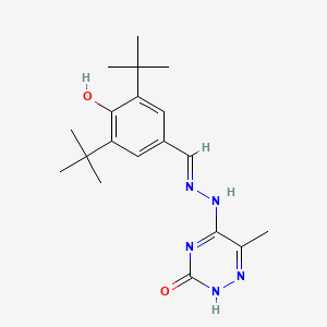 3,5-Ditert-butyl-4-hydroxybenzaldehyde (6-methyl-3-oxo-2,3-dihydro-1,2,4-triazin-5-yl)hydrazone