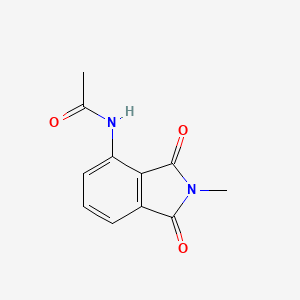 molecular formula C11H10N2O3 B11887519 N-(2-methyl-1,3-dioxoisoindolin-4-yl)acetamide CAS No. 2307-02-0