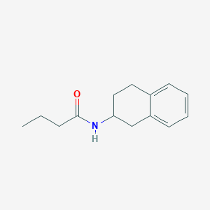 molecular formula C14H19NO B11887683 2-Butyramido-tetralin CAS No. 101113-74-0