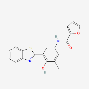 N-[3-(1,3-benzothiazol-2-yl)-4-hydroxy-5-methylphenyl]-2-furamide