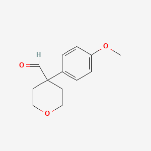 4-(4-Methoxyphenyl)tetrahydro-2H-pyran-4-carbaldehyde