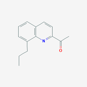 molecular formula C14H15NO B11887735 1-(8-Propylquinolin-2-yl)ethanone 