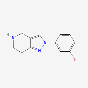 2-(3-Fluorophenyl)-4,5,6,7-tetrahydro-2H-pyrazolo[4,3-c]pyridine