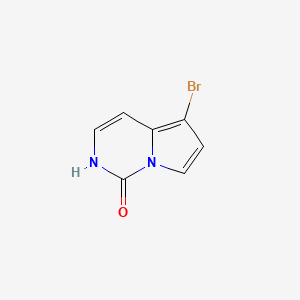 molecular formula C7H5BrN2O B11887774 5-bromo-pyrrolo[1,2-c]pyrimidin-1(2H)-one 