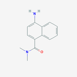 molecular formula C13H14N2O B11887830 4-Amino-N,N-dimethyl-1-naphthamide 