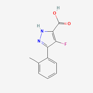 4-Fluoro-5-(o-tolyl)-1H-pyrazole-3-carboxylic acid