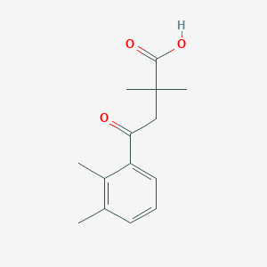 molecular formula C14H18O3 B118879 2,2-二甲基-4-(2,3-二甲基苯基)-4-氧代丁酸 CAS No. 146645-55-8
