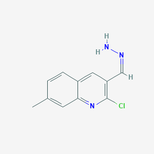 2-Chloro-3-(hydrazonomethyl)-7-methylquinoline