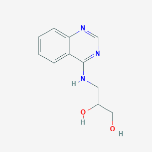 molecular formula C11H13N3O2 B11887960 3-(Quinazolin-4-ylamino)propane-1,2-diol CAS No. 5423-63-2