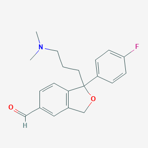 molecular formula C20H22FNO2 B118880 西酞普兰羧醛 CAS No. 227954-87-2