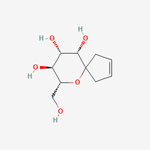 molecular formula C10H16O5 B11888002 (7R,8S,9S,10S)-7-(hydroxymethyl)-6-oxaspiro[4.5]dec-2-ene-8,9,10-triol 