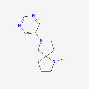 1,7-Diazaspiro[4.4]nonane, 1-methyl-7-(5-pyrimidinyl)-