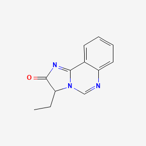 molecular formula C12H11N3O B11888051 Imidazo[1,2-c]quinazolin-2(3H)-one, 3-ethyl- CAS No. 61381-32-6