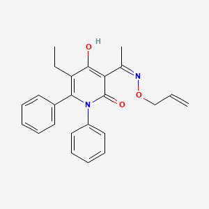 3-[N-(allyloxy)ethanimidoyl]-5-ethyl-4-hydroxy-1,6-diphenyl-2(1H)-pyridinone