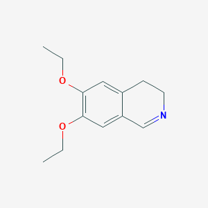 molecular formula C13H17NO2 B11888194 6,7-Diethoxy-3,4-dihydroisoquinoline CAS No. 53009-11-3