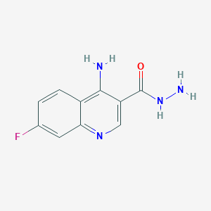 4-Amino-7-fluoroquinoline-3-carbohydrazide