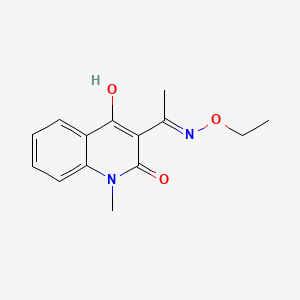 3-(N-ethoxyethanimidoyl)-4-hydroxy-1-methyl-2(1H)-quinolinone