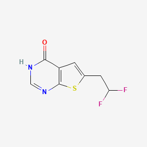 molecular formula C8H6F2N2OS B11888232 6-(2,2-Difluoroethyl)thieno[2,3-d]pyrimidin-4(3H)-one 